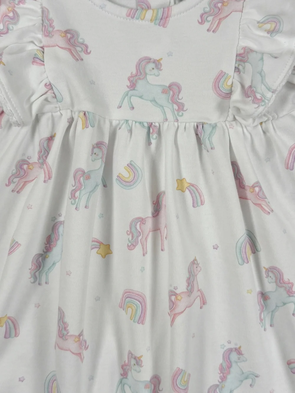 BABY CLUB CHIC Magical Unicorn Pima Cotton Dress - 6-9M